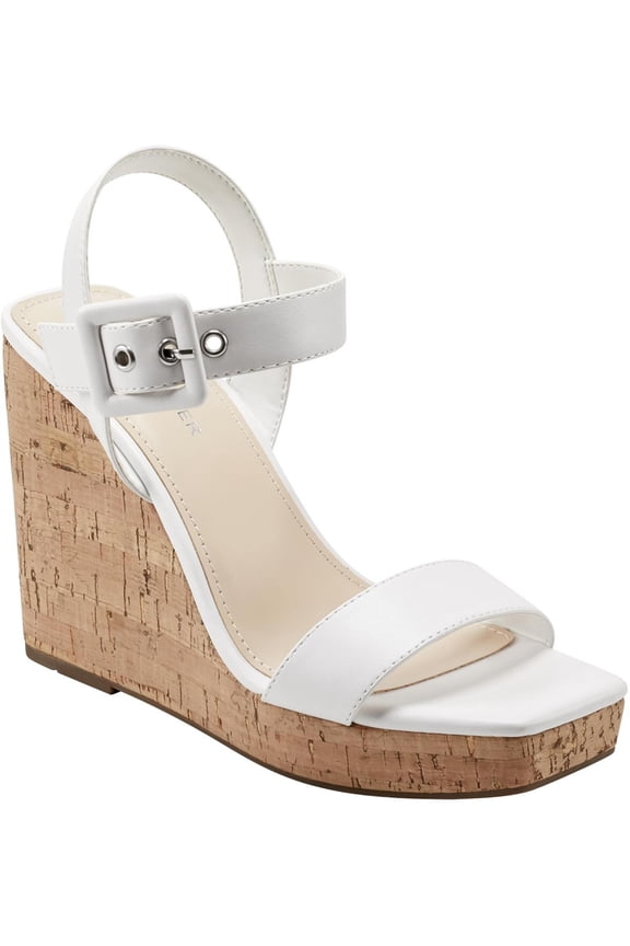 Womens Lukey Patent Open Toe Wedge Sandals