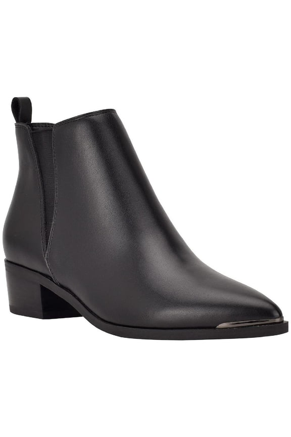 Womens Mady2 Faux Leather Pointed Toe Ankle Boots