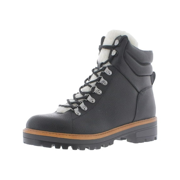 Marc Fisher Womens Mallie 3 Faux Fur Round Toe Ankle Boots