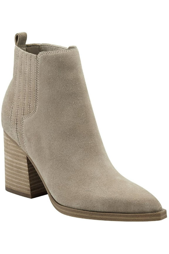 Womens Matter Leather Pointed Toe Ankle Boots