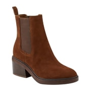 Marc Fisher Womens Modesty Suede Stack Heel Ankle Boots
