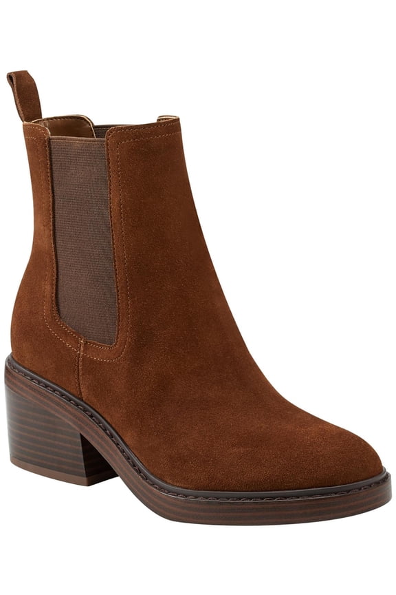 Womens Modesty Suede Stack Heel Ankle Boots