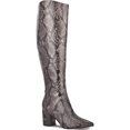 thumbnail image 1 of Marc Fisher Womens Retie 2 Faux Leather Over-The-Knee Boots Gray 10 Medium (B,M), 1 of 3