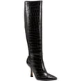 thumbnail image 1 of Marc Fisher Womens Vedanty Faux Leather Pointed Toe Knee-High Boots, 1 of 3