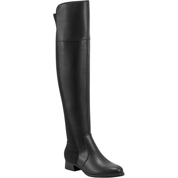 Marc Fisher Womens Faux Leather Tall Over-The-Knee Boots