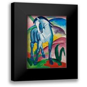 Marc, Franz 12x14 Black Modern Framed Museum Art Print Titled - Blue Horse I, 1911