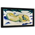 thumbnail image 1 of Franz Marc 14x10 Black Modern Wood Framed Wall Art Titled - The Hound - Weiber Hund, 1 of 6