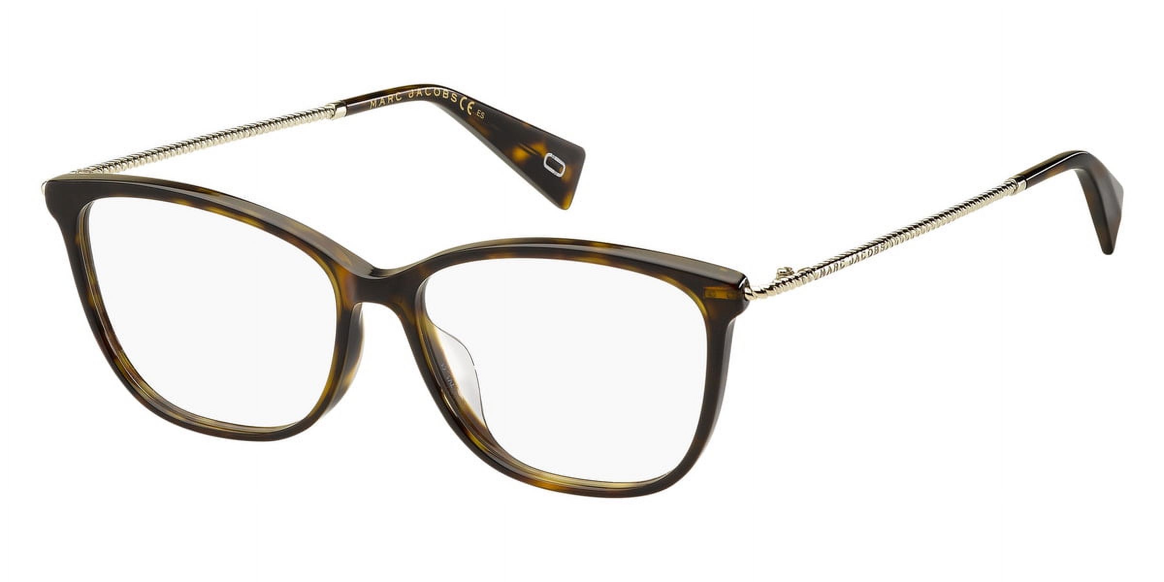 Marc Jacobs 258 Full Rim Rectangular Dark Havana Eyeglasses - image 1 of 3
