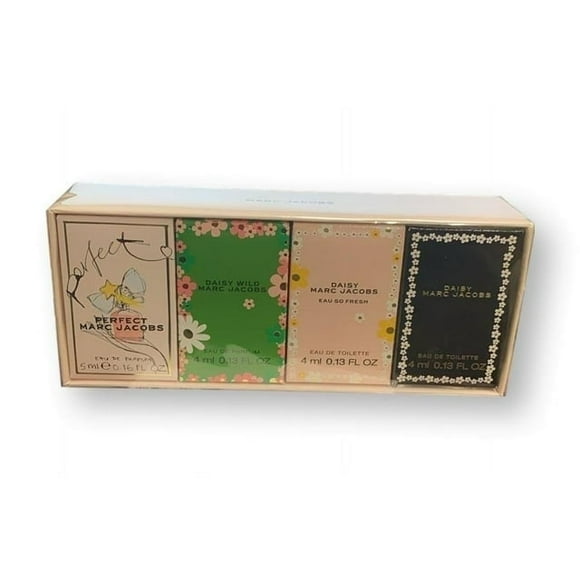 Marc Jacobs 4 Piece Mini Set Perfect, Daisy Wild, Daisy Eau So Fresh, Daisy NIB