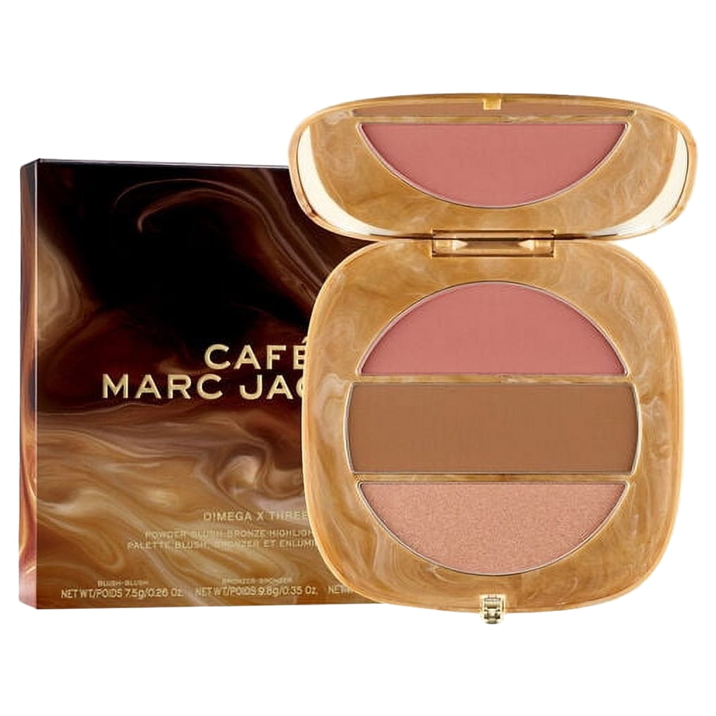 Marc Jacobs O!MEGA 3-in-1 POWDER BLUSH-BRONZE-HIGHLIGHT outlets PALETTE Tantastic Glow