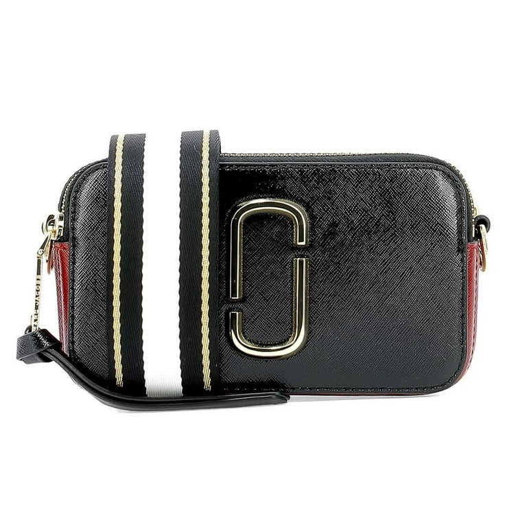 Marc Jacobs Black / Dk Red Snapshot Colour Block Camera Bag