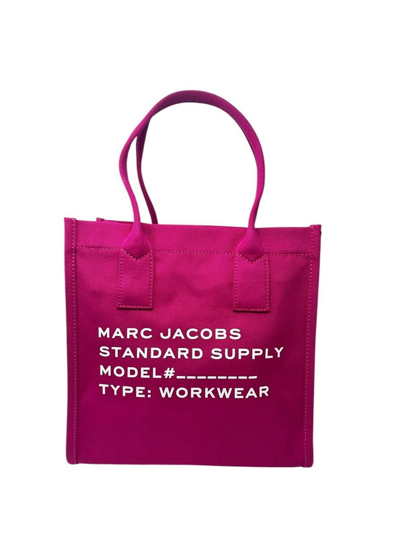 Marc Jacobs Canvas Standard Supply Large Tote Bag Lipstick Pink