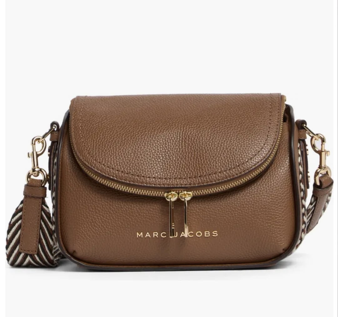 Marc Jacobs Cognac/Gold Hardware Women's Groove Mini Messenger Crossbody Bag
