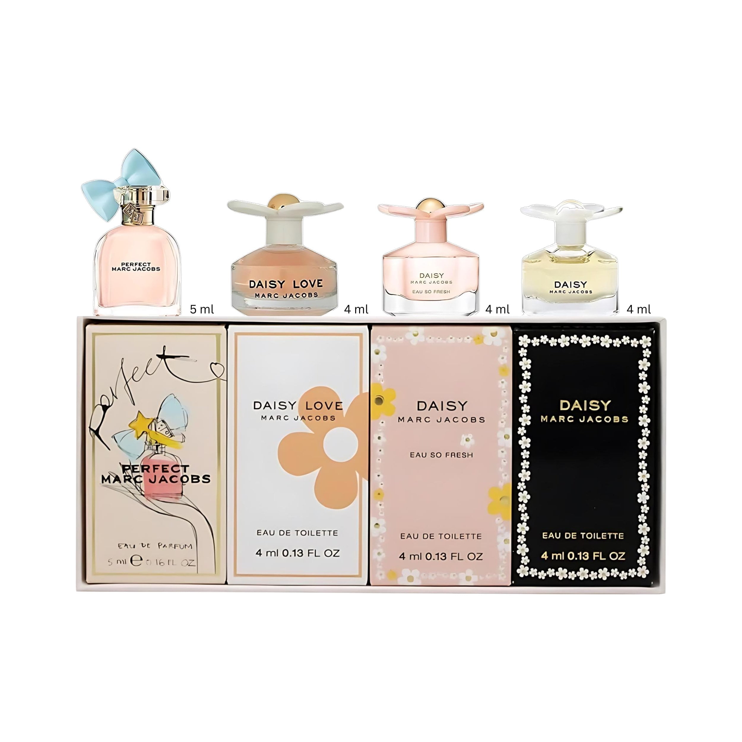 Marc Jacobs Daisyミニ香水セット 4種 セット　新品未使用 Marc Jacobs 4 Piece Mini Perfume Gift Set for Women, 0.55