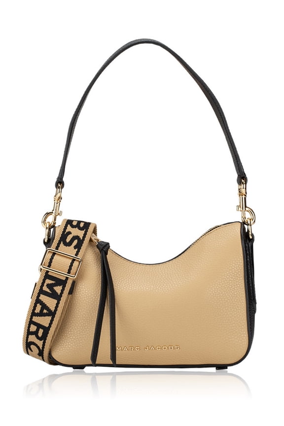 Drifter Small Convertible Shoulder Bag Pebbled Leather Iced Coffee