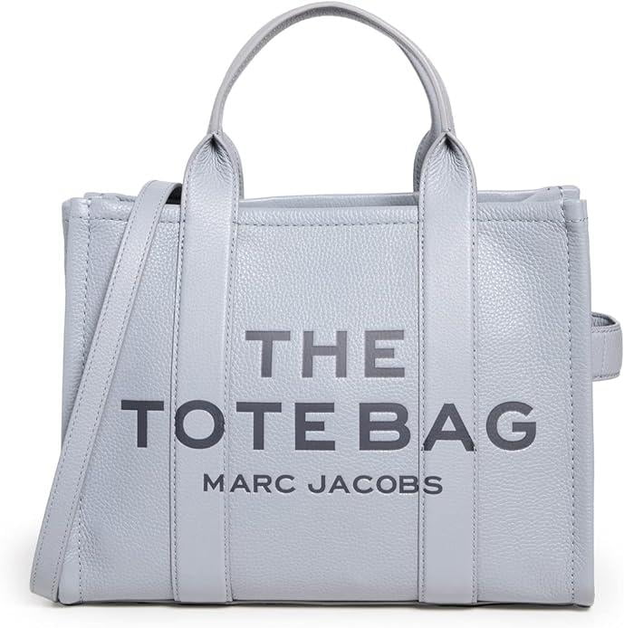 トートバッグ Marc Jacobs The Medium Tote Bag' Grey Shoulder Bag Marc Jacobs The Leather Medium Tote Bag - Wolf Grey