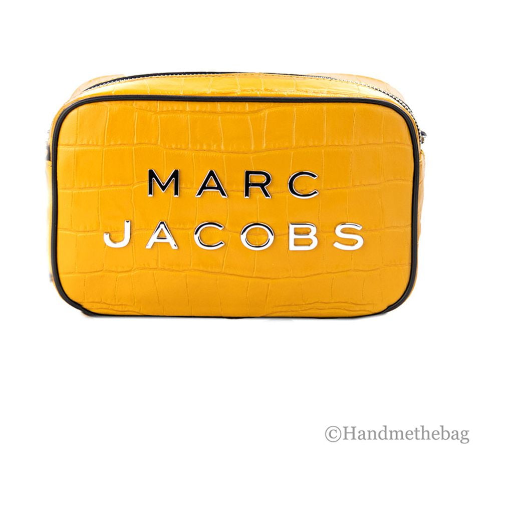 Marc Jacobs Grey & Yellow 'the Snapshot' Bag | Lyst