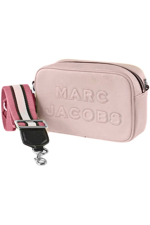 Flash Peach Whip Leather Embossed Camera Bag