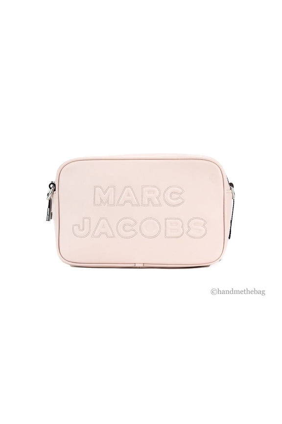 Marc Jacobs Flash Peach Whip Leather Embossed Camera Bag