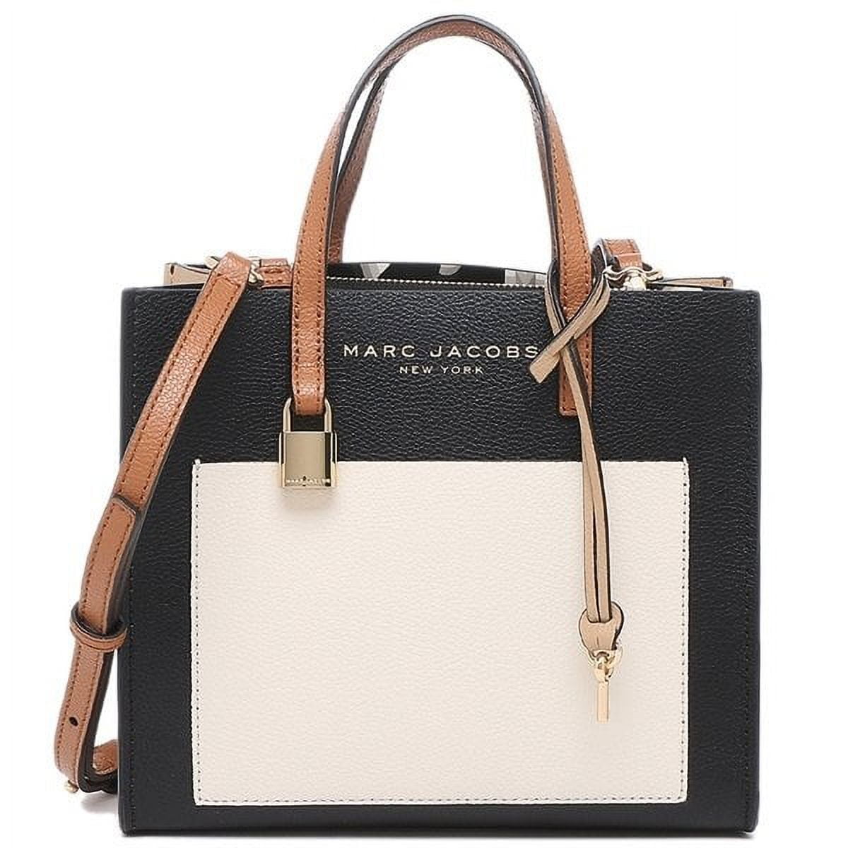 Marc Jacobs Grind Mini Smoked Almond Colorblock Leather Tote Marc Jacobs Grind Mini Smoked Almond Colorblock Leather Tote