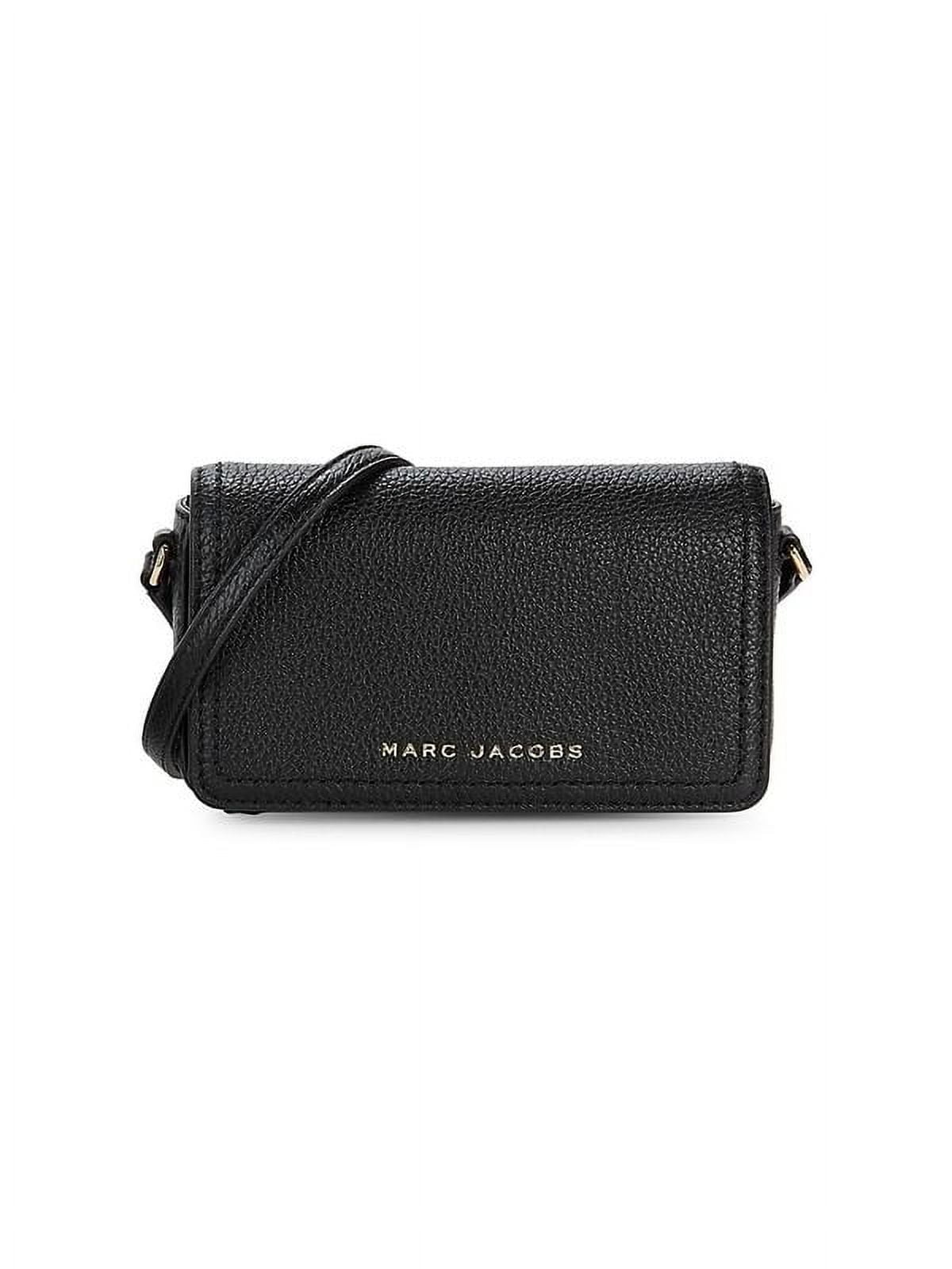 Marc Jacobs H107L01FA21 Mini Leather Crossbody Bag IN BLACK Marc Jacobs H107L01FA21 Mini Leather Crossbody Bag IN BLACK