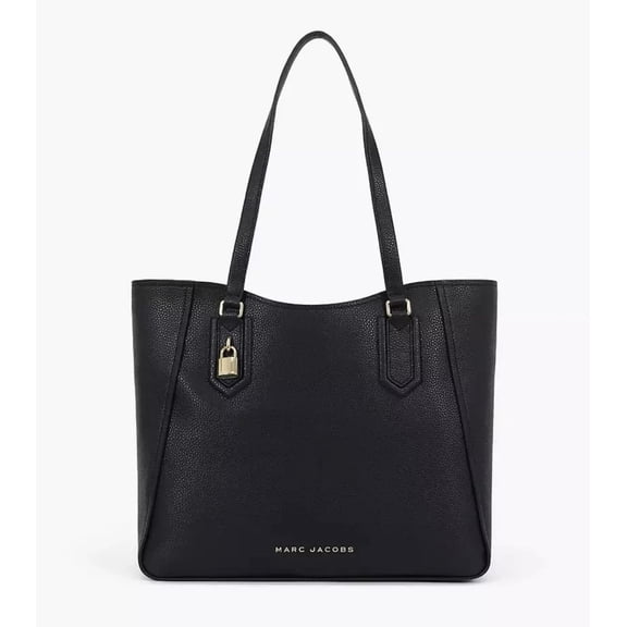 Marc Jacobs Large Drifter Work Leather Tote Bag In Black