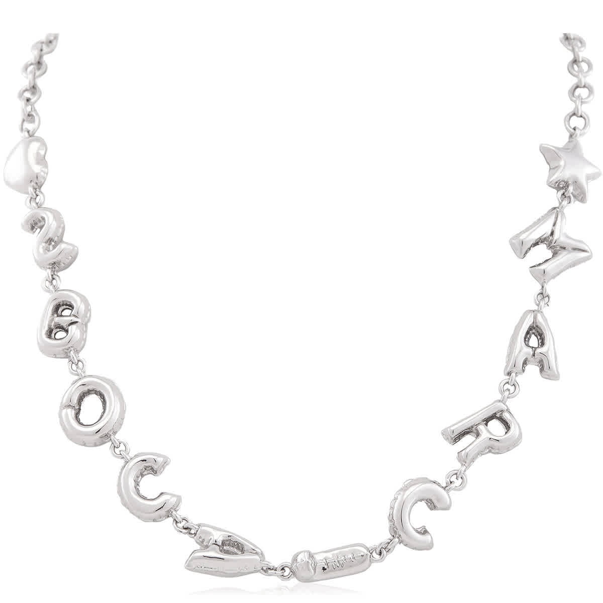 Marc Jacobs Light Antique Silver Balloon Necklace - Walmart.com