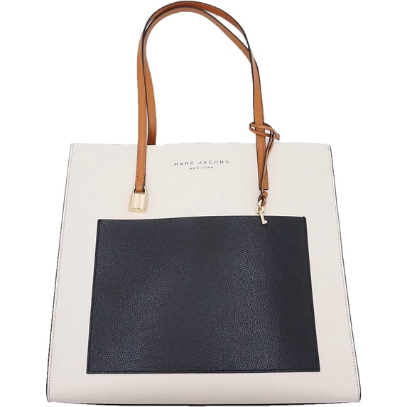 Marc Jacobs M Women's Grind Colorblock Leather Tote Bag In Sandshell