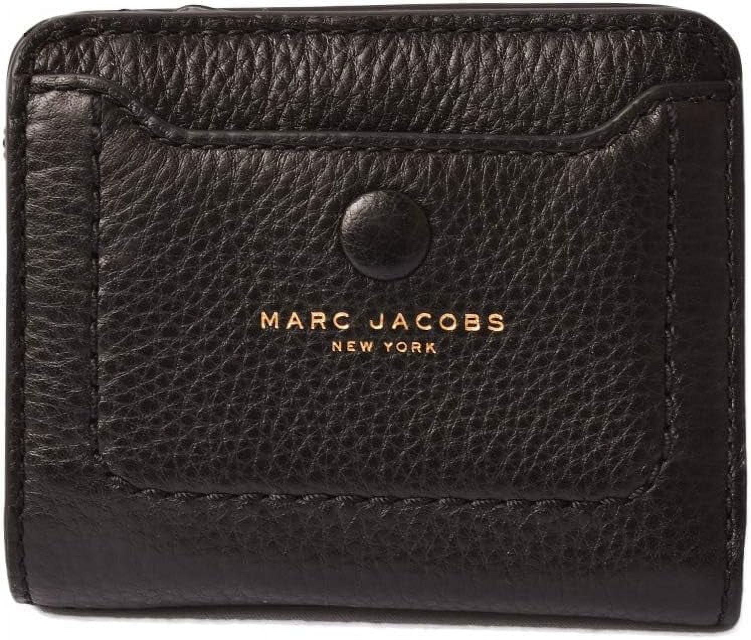 Marc Jacobs M0014215 Black Leather Mini Empire City Women s Compact Leather Wallet Walmart
