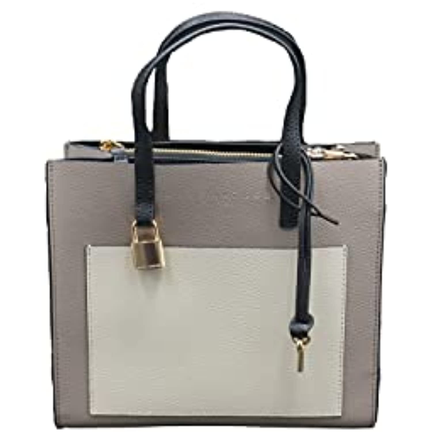 Marc Jacobs M0016132 Loam Soil Multicolor/Gold Hardware Women's Grind Colorblock  Mini Tote Bag 