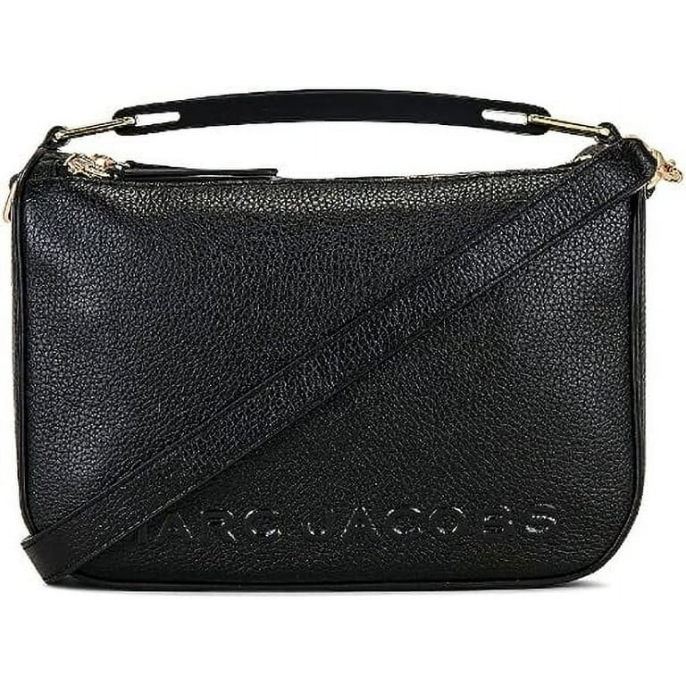 Marc Jacobs M0017037 The Soft Box 23 Black With Gold Hardware Leather Women s Shoulder Bag