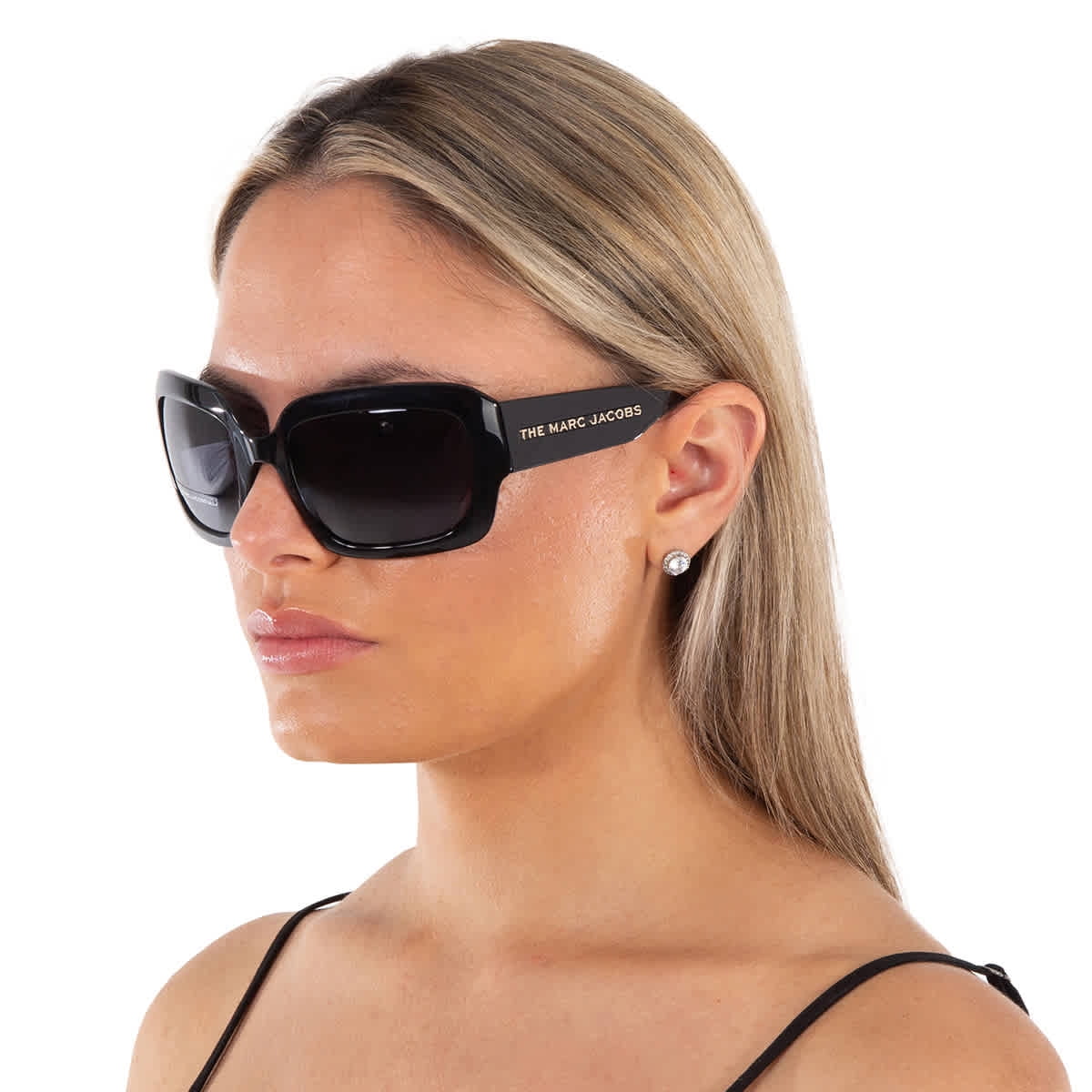 Marc Jacobs MARC-574/S 0807 Women's Black Plastic Frame Sunglasses