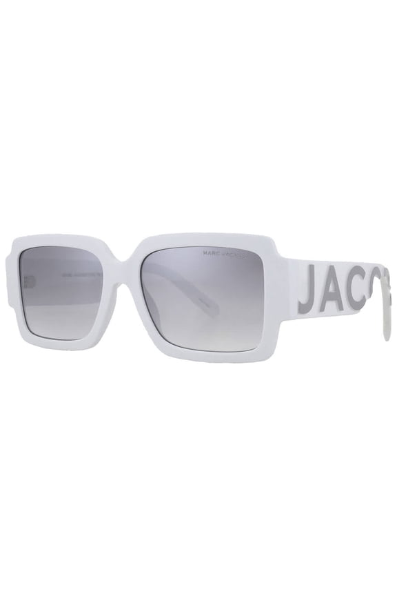 MARC 693/S Plastic Unisex Rectangle Polarized Sunglasses White 55mm Adult