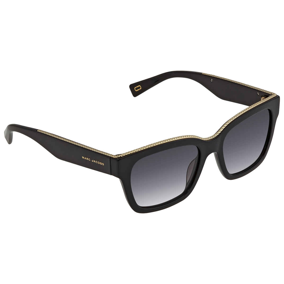 Marc Jacobs Black Square Sunglasses with Gold Accents MARC JACOBS Sunglasses - black - Zalando.ie main image 4