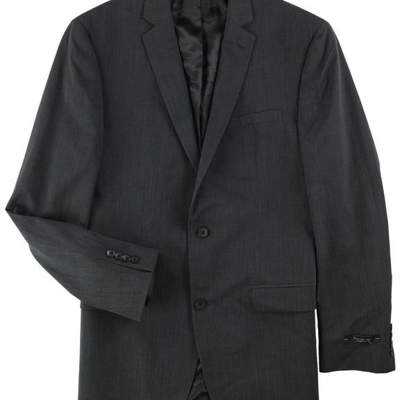 Marc Jacobs Mens Heathered Two Button Blazer Jacket, Green, 40 Long