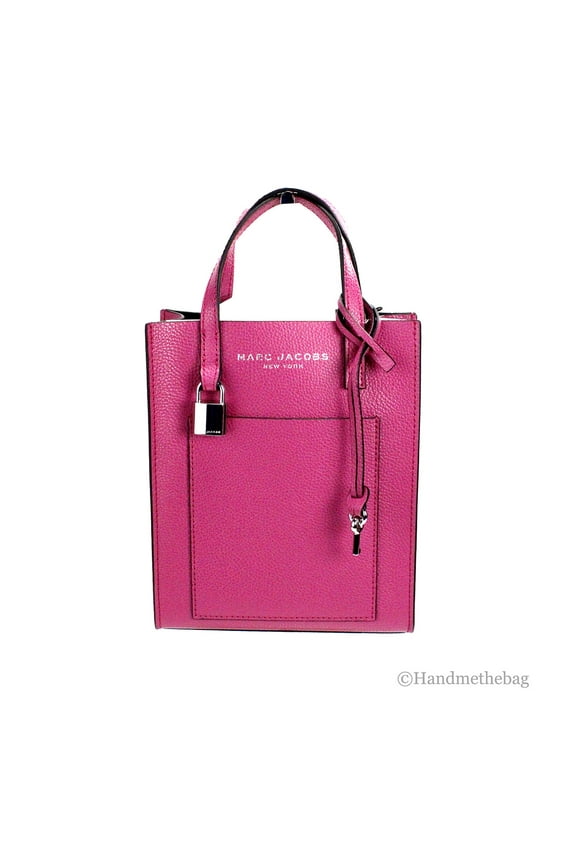 Mini Grind Cactus Flower Pebbled Leather Crossbody Tote Bag