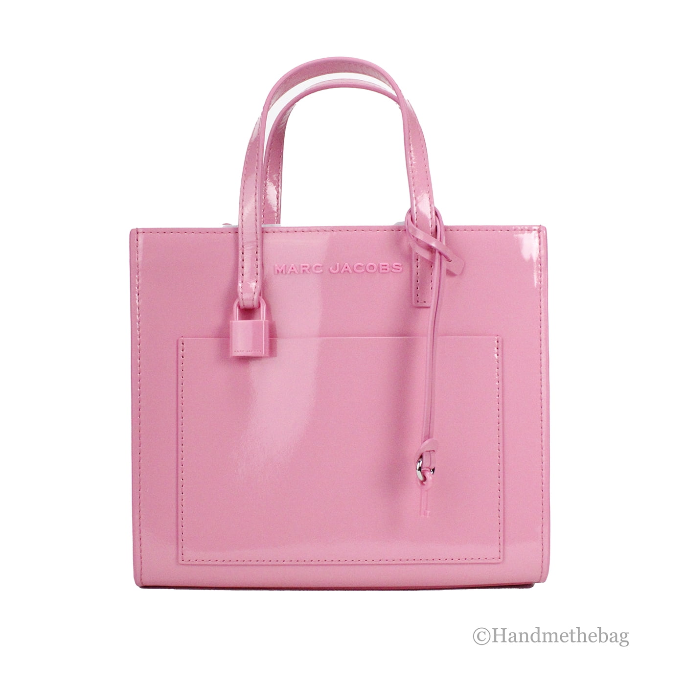 ハンドバッグ MARC JACOBS Woman Handbag Pink 2P5HSC004H03 678 Marc Jacobs Mini Grind Candy Pink Patent Leather Crossbody