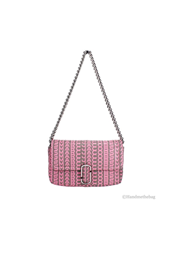 Neon Pink The Monogram Leather J Marc Mini Shoulder Bag Women's Crossbody