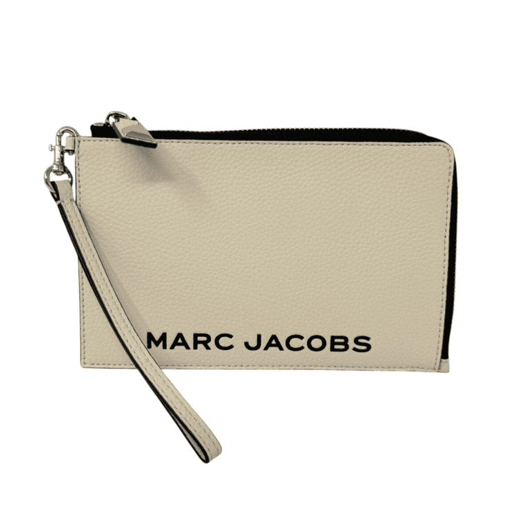 Marc Jacobs Pebble Leather Wristlet Wallet Marshmallow