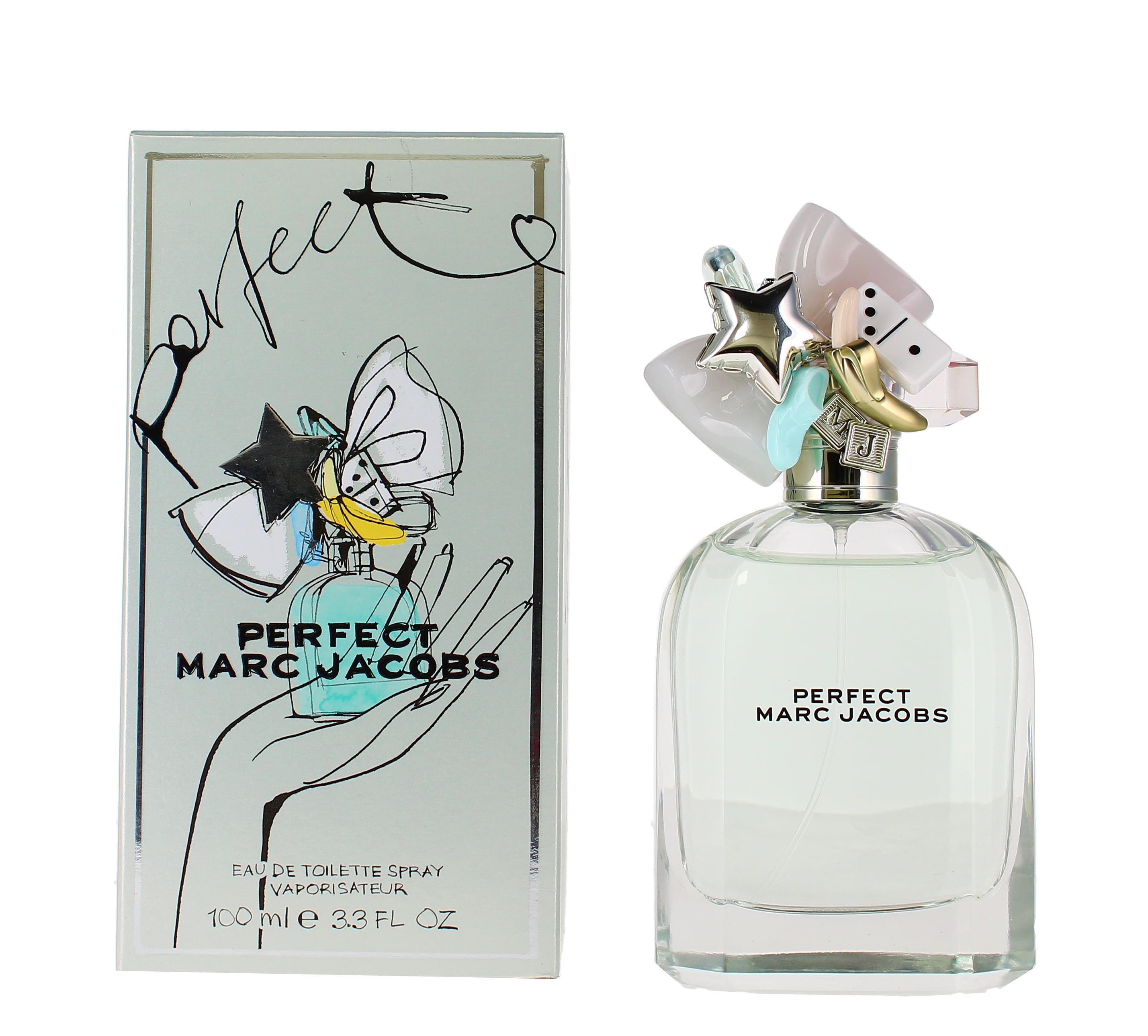 香水(女性用) Perfect Marc Jacobs Marc Jacobs Perfect Eau De Toilette, Perfume for Women, 3.3 Oz