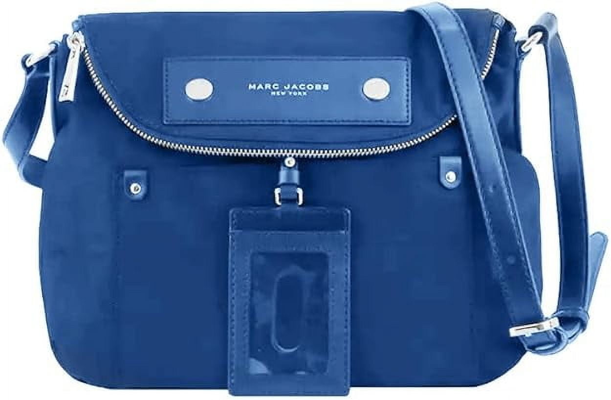 新品 MARC JACOBS プレッピー ナターシャ ナイロン クロスボディ Marc Jacobs Preppy Natasha Azure Blue With Silver Hardware Nylon