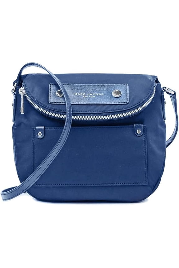 Preppy Nylon Mini Natasha Crossbody Bag (Azure Blue)