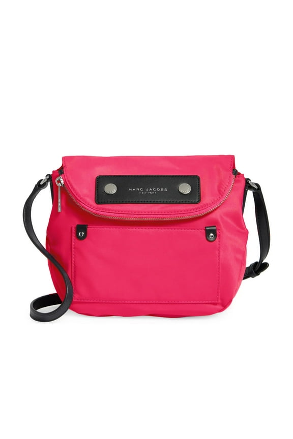 Preppy Nylon Mini Natasha Crossbody Bag (HOT PINK)