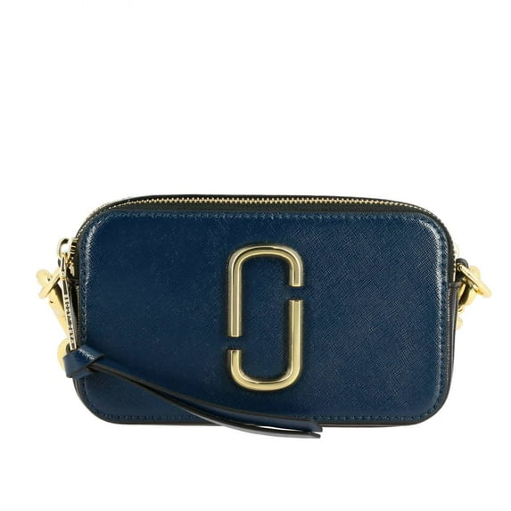 Marc Jacobs Snapshot Crossbody Bag In Blue Sea Multi