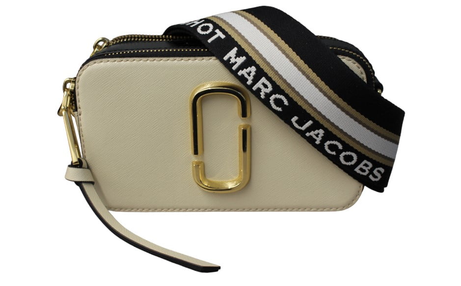 Marc Jacobs Saffiano Leather Snapshot Camera Bag In Baby Pink Multi/gold |  ModeSens
