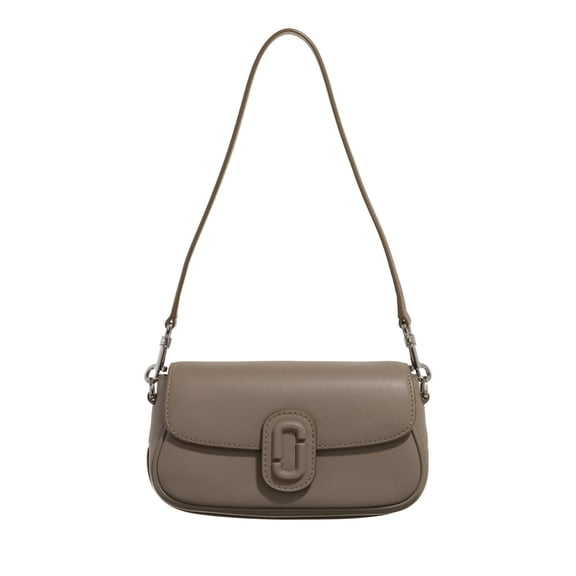 Marc Jacobs The Clover Leather Shoulder Bag - Women's Compact Handbag - Grey