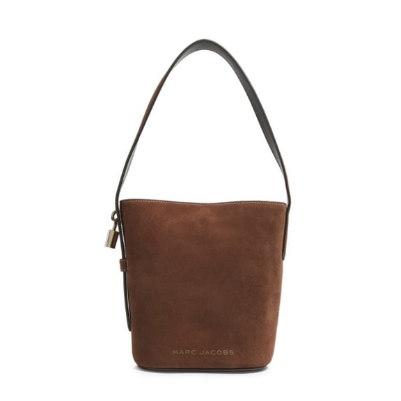 Marc Jacobs The Drifter Suede Bucket Bag Crossbody Cognac