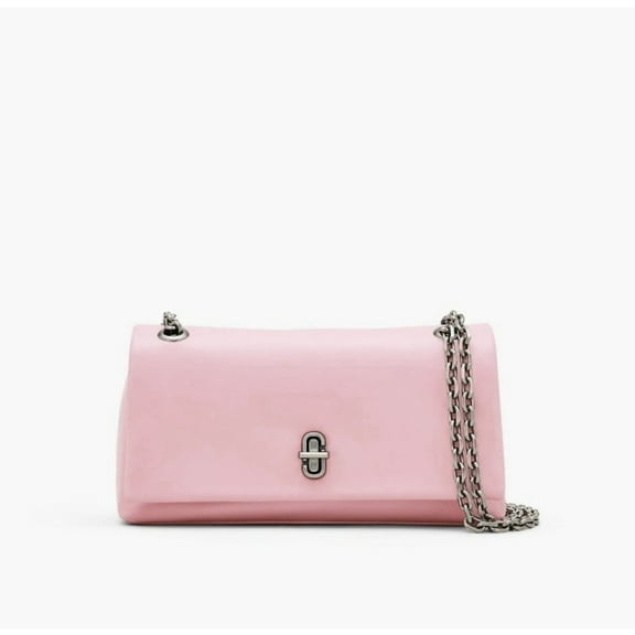 Marc Jacobs The Dual Chain Small Bag Crossbody In Ribbon Pink