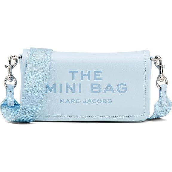 Marc Jacobs The Leather Mini Crossbody Bag - Cloud Blue