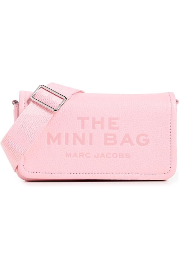 The Leather Mini Crossbody Bag - Ribbon Pink